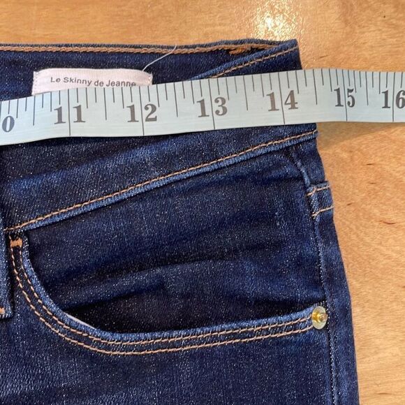 Frame Denim Womens Dark Wash Stretch The Skinny Jeans Blue Size 27 - Picture 8 of 10